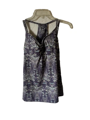 REI Yoga Top Púrpura Paisley Poliéster/Spandex Talla 6 Sujetador Ajustado Top/Estante Ajuste Relajado Foto 1 de 4