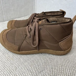 Keen Woman’s Howser Quilted Chukka Shoe 7.5 Brown Canvas - Picture 1 of 11