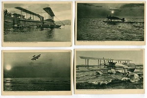 4 AK Marine-Flugzeuge Frankreich,Doppeldecker,Wasser-Flugzeuge 1915 - Picture 1 of 2
