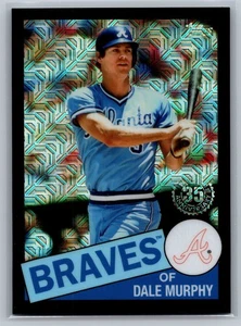 Actualización 2020 Silver Pack 1985 Topps Dale Murphy Black Mojo Parallel/199 Braves - Imagen 1 de 2