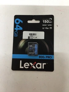 Lexar Professional 800x 64GB  microSDXC UHS-I Card Up to 150MB/s (44241) - Picture 1 of 3