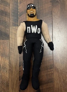 Vintage 1999 NWO Hulk Hogan Hollywood Hartplastikkopf Plüschpuppe weicher Körper WCW - Bild 1 von 2