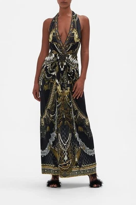 Camilla Size XL Long Jersey Halter Dress Ravin Raven Summer Vacation Night Party - image 1 of 4