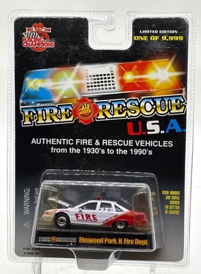 Racing Champions Fire & Rescue U.S.A. '92 Chevy Caprice No. 7 1:64 Scale - Image 1 of 3