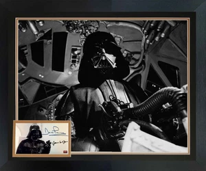 Darth Vader Dual Signed By David Prowse & James Earl Jones - Star Wars 38"x28" - Picture 1 of 2