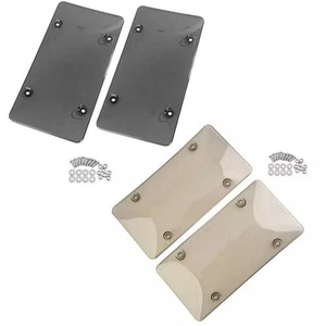 2 PIEZAS Cubiertas de burbujas de matrícula Protector irrompible Ajuste universal para coche de EE. UU. - Imagen 1 de 15