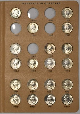 Washington Quarter Collection - 1932-1998 - 141 AU/BU Coins in Dansco Album - Image 1 of 4