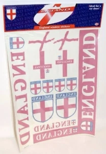 England Flagge Englisch Auto Aufkleber Fenster Vinyl Etiketten 14 Stück St. George - Bild 1 von 7