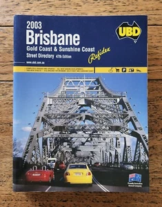 2003 UBD Brisbane Street Directory Refidex, 47th Edition, Vintage Very Good Cond - Picture 1 of 12