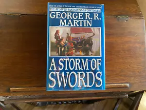 A STORM OF SWORDS, George R. R. Martin SIGNED 1st/1st 2000 HCDJ - Foto 1 di 8