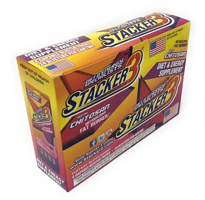 Stacker 3 Blisters packs 24x4ct (96ct) Weight Loss & Energy Supplement Exp 6/26 - Image 1 of 3