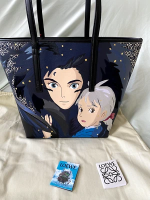 Bolso de Mano Loewe Ghibli Howl's Moving Castle T en Anagrama jacquard y piel de becerro Foto 1 de 4