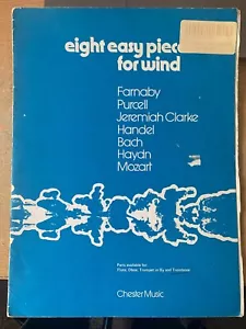 Eight Easy Pieces For Wind Oboe Piano Music Book Classical Pieces Dearnley - Picture 1 of 4