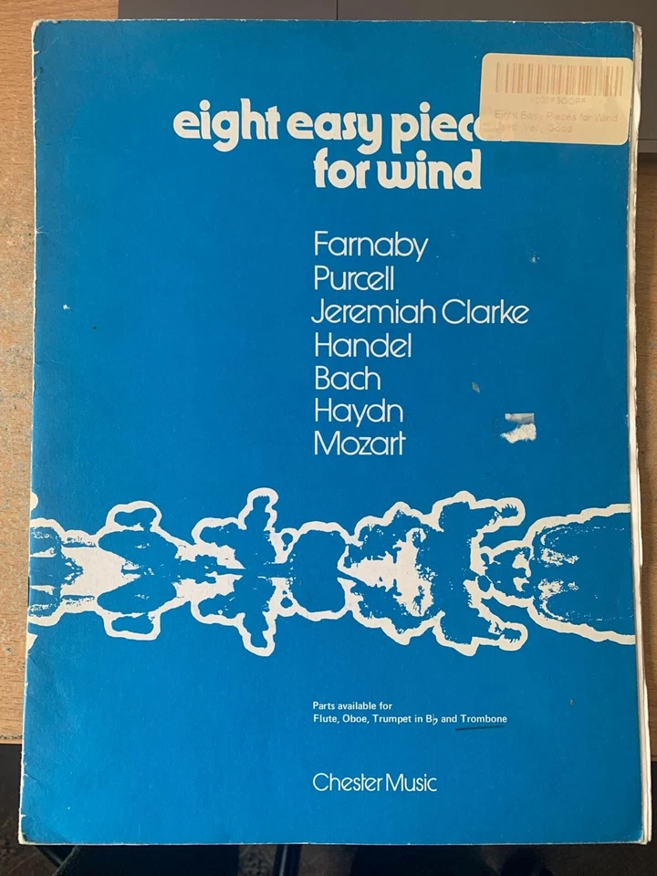 Eight Easy Pieces For Wind Oboe Piano Music Book Classical Pieces Dearnley - Image 1 of 4