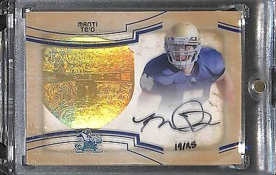 2013 Upper Deck Exquisite Dimensions Autograph Manti Te'o No 19 of 25 - Image 1 of 2