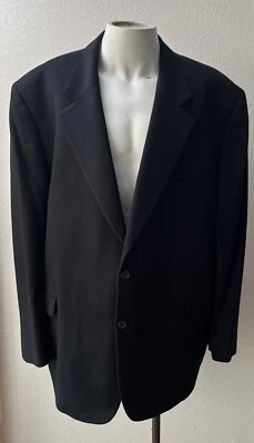 Chaqueta Blazer Abrigo Deportivo Jack Victor Loro Piana Hombres Cachemira Pura Negra 52 R Foto 1 de 4