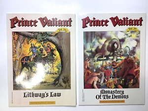 PRINCE VALIANT; GRAPHIC NOVEL PAPERBACK Lot of 2 - 13x11" Vol. 26 & 29 - Picture 1 of 4