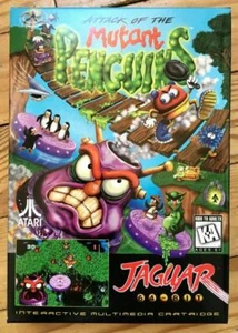 Rare ATTACK OF THE MUTANT PENGUINS Atari Jaguar NEUF / NEW Boite Vide Empty Box - Imagen 1 de 5