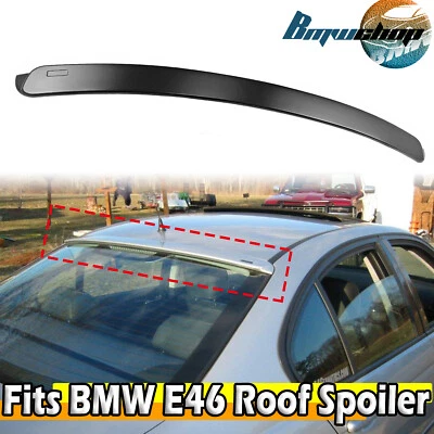Fit For BMW 3-Series E46 4D Sedan A Type Rear Roof Spoiler 98-05 Unpainted - image 1 of 2