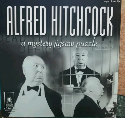 Rompecabezas clásico de misterio - Alfred Hitchcock, negro  Foto 1 de 2