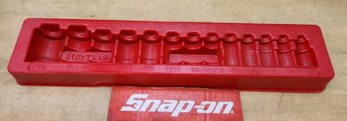 Stecknuss-Ablage Organizer – 80-teilig, Mit Edelstahl-Clips, Rot, Für Werkstatt & Garage