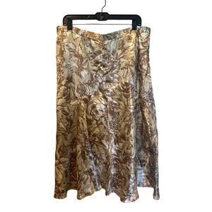 ⭐️ Falda midi de satén Coldwater Creek para mujer. Talla XL Petite ¡NUEVO CON ETIQUETAS! - Imagen 1 de 7