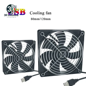 Ventola Di Raffreddamento per Alimentazione USB 120X120X25Mm 80X80X25Mm 12V per - Afbeelding 1 van 14