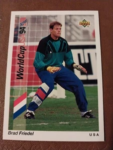 1993 BRAD FRIEDEL UPPER DECK WORLD CUP SOCCER CARD #18 TEAM USA PREVIEW - Picture 1 of 2