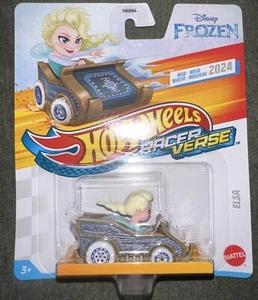 Hot Wheels Racer Verse Disney Frozen ELSA 1:64 Diecast Car 2024 NEW - Picture 1 of 2