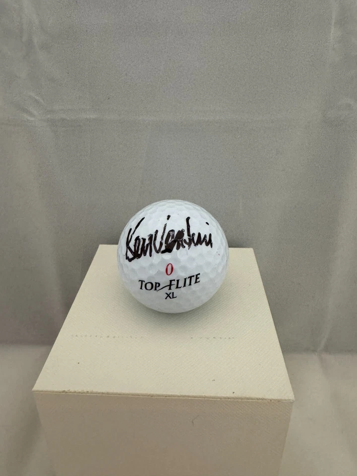 КЕН ВЕНТУРИ ПОДПИСАЛ МЯЧ ДЛЯ ГОЛЬФА TOP-FLITE XL С АВТОГРАФОМ - Изображение 1 из 1