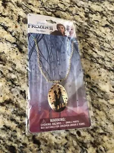 F2A- Disney Frozen 2 Anna y Elsa Collar Colgante Tono Dorado Nuevo - Imagen 1 de 5