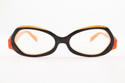 Auténticas gafas Alain Mikli AL1016 0001 54 mm mármol negro naranja marcos Francia Foto 1 de 4