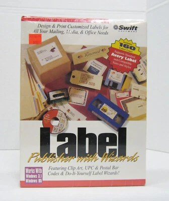 Swift Software - Label Publisher with Wizards - Vintage - BRAND NEW SEALED! - Image 1 of 3
