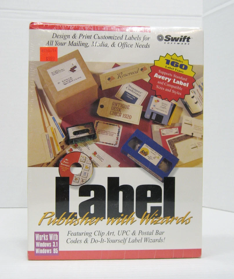 Swift Software - Label Publisher with Wizards - Vintage - BRAND NEW SEALED! - Image 1 of 3