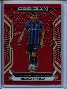 2020-21 Panini Obsidian Nicolo Barella Red Flood 20/28 #92 - Picture 1 of 2