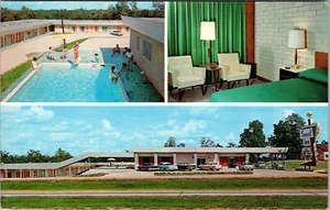 JACKSON, MISSISSIPPI - TRAVEL INN ROADSIDE MOTOR INN - POSTAL MULTI-VISTA - Imagen 1 de 2