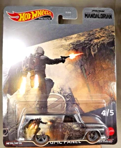 2023 Hot Wheels Premium Star Wars The Mandalorian 4/5 '64 GMC PANEL Gray w/RR's - Picture 1 of 6