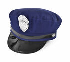 New York Cop Hat American NYC Police Blue Chief Fancy Dress Costume