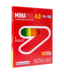 Confezione 18 Pastelli in Legno Seven Mina Pro 4.0 - Imagen 1 de 3