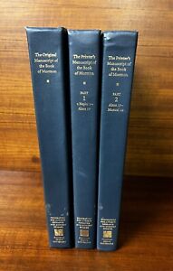 Original & Printers Manuscript of The Book of Mormon - Royal Skousen  3 book set