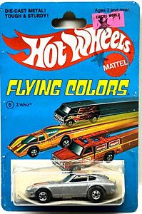 Hot Wheels 1975 Flying Colors DATSUN Z WHIZ  Card #9639 Hong Kong