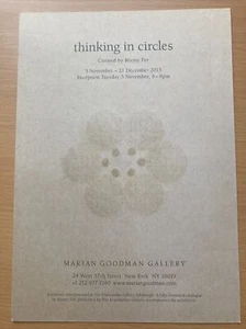 Gabriel Orozco “Thinking in Circles” Marian Goodman Gallery Exhibition Invite - Picture 1 of 2