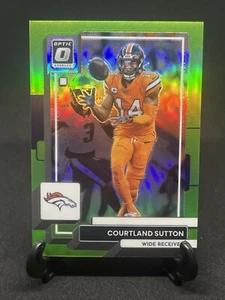 2022 Panini Donruss Optic - Lime Green Prizm /35 Courtland Sutton Broncos SP - Picture 1 of 3