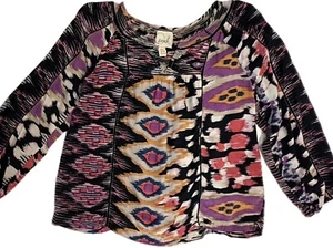 RARE Designer PEEK KIDS Girls Size 14 Boho Peasant Top Shirt - Perfect for FALL - Picture 1 of 10