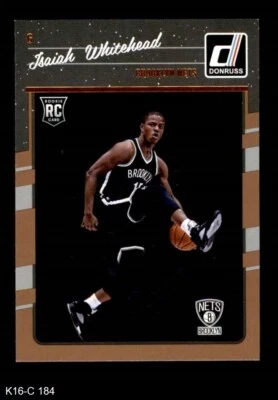 2016 Donruss #184 Isaiah Whitehead Nets RC Seton Hall 8 - NM/MT - Image 1 of 2