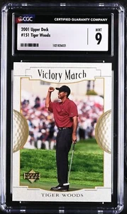2001 Upper Deck - Victory March #151 Tiger Woods (RC) CGC 9 R/C - Picture 1 of 2
