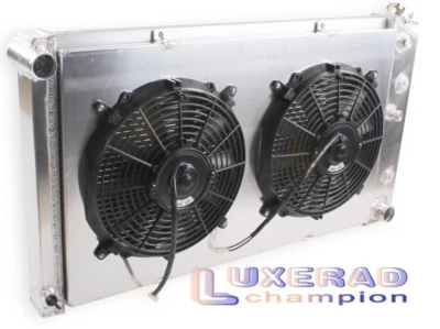 4 Row AluminiRadiator+Shroud Fan For 1971-1987 Buick Electra / 1966-1990 LeSabre Foto 1 de 4