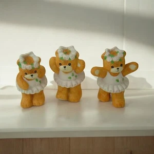 De Colección Lucy and Me Bailarina Bears Set de 3 Lucy Rigg Rosa Tutú Bailando 1987 Enesco - Imagen 1 de 9