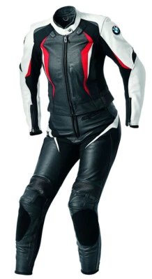 Dames BMW Combinaison de Moto en Cuir Courses Femmes Moto en Cuir Veste Pantalon - Photo 1/2
