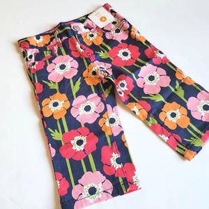 Gymboree 4 Blooming Nautical Floral Bermuda Shorts NWT Vintage - Picture 1 of 2